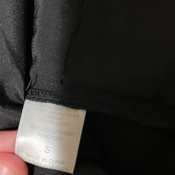 NWT Line & Dot Black Silver Chain Tank Top Blouse - Picture 7 of 8